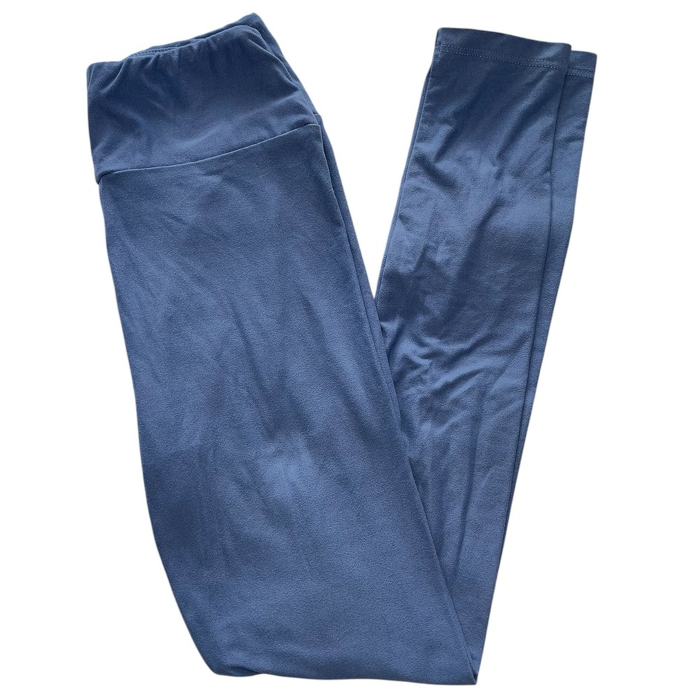 LuLaRoe Solid Slate Blue Leggings